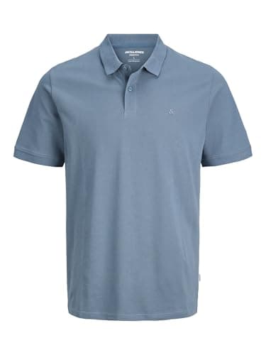Image of JACK & JONES Men's Polo Tshirt Casual Cotton Collared Neck Short Sleeve Tee Top for Men