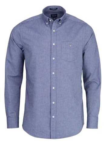 Image of GANT Men's REG Oxford Shirt Classic Shirt, Persian Blue, Standard, Persian Blue, L