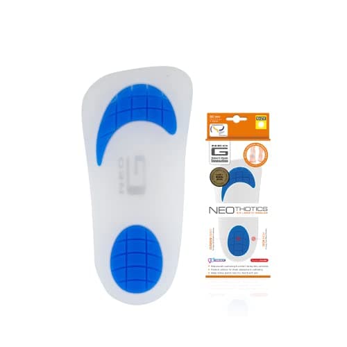 Image of Neo G NeoThotics ¾ Length Insoles for Plantar Fasciitis Support Flat Feet Fallen Arch Support - Shin Splint – Achilles Tendonitis - Orthotic Insoles for Arch & Heel Pain Relief - M