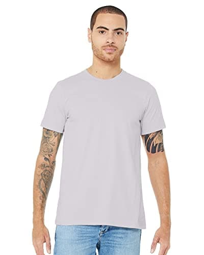 Image of Bella Canvas Unisex Jersey Crew Neck T-Shirt (L) (Lavender Dust)