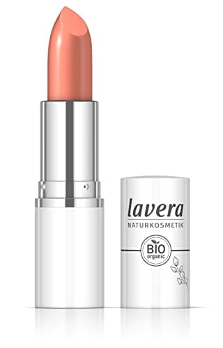 Image of lavera Cream Glow Lipstick - Pink Grapefruit 05 - Intense colour - Shiny finish - High wearing comfort - Up to 6 hours hold - Vegan - Natural cosmetics (1x 18 g)