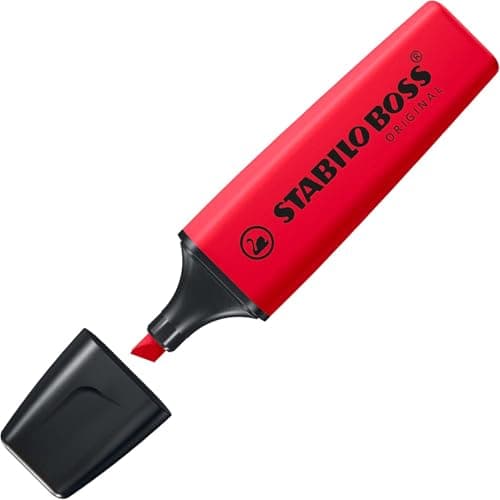 Image of STABILO BOSS Original Highlighter | 1 Piece | Real Red