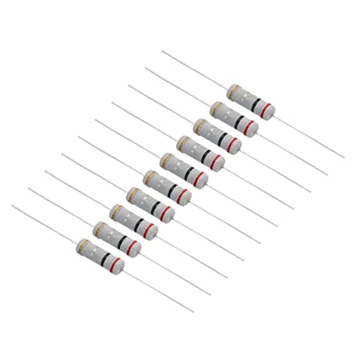 Image of PATIKIL 3Watt 0.2 Ohm Carbon Film Resistor, 20 Pcs 5% Tolerance Resistors Axial Lead Colored Ring for DIY Projects and Experiments