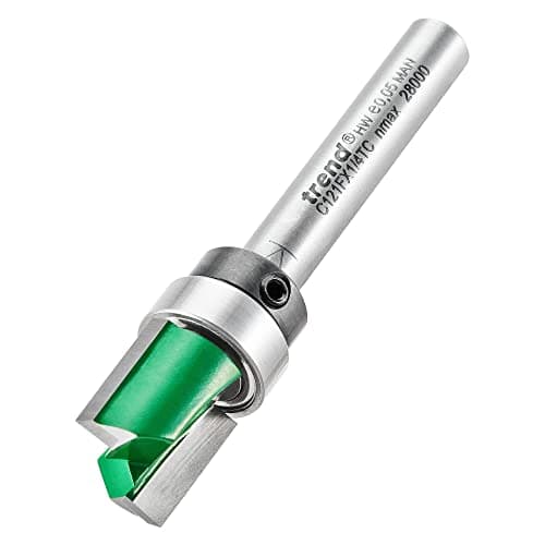 Image of Trend CraftPro Guided Profiler Router Cutter Bit, 1/4 Inch Shank, 12.7mm Cut Diameter & 12.7mm Cut Length, Tungsten Carbide Tipped, C121FX1/4TC