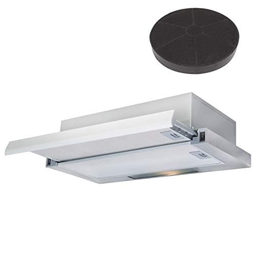 Image of SIA 60cm Stainless Steel Telescopic Integrated Cooker Hood Fan And Carbon Filter