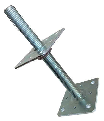 Image of HAFD Adjustable 4"Galvanised Elevated Post Base Support Size: 100 x 100mm (1)