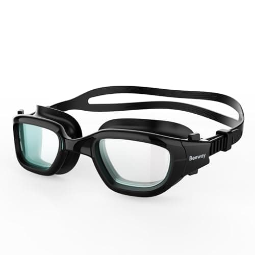 Image of BEEWAY Kids Swimming Goggles 6-14 | Wide View | Anti-fog | Anti-leak | Quick Adjust Strap | UV Protection | Super Comfort for Boys and Girls