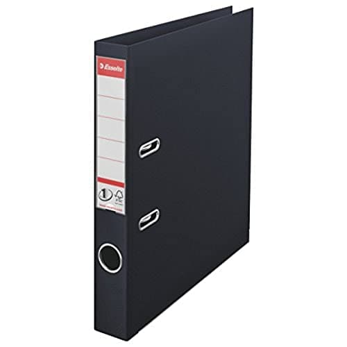 Image of Esselte A4 Lever Arch File with 50 mm Spine, Pack of 10 (811470), Black, 626807