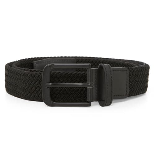 Image of Callaway Golf Mens Odyssey 1/4 Zip Stretch Wicking Belt - Caviar - L/XL