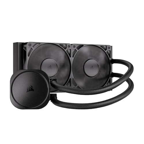 Image of Corsair NAUTILUS 240 RS Liquid CPU Cooler – 240mm AIO – Low-Noise – Direct Motherboard Connection – Daisy-Chain – Intel LGA 1851/1700, AMD AM5/AM4 – 2x RS120 Fans Included – Black