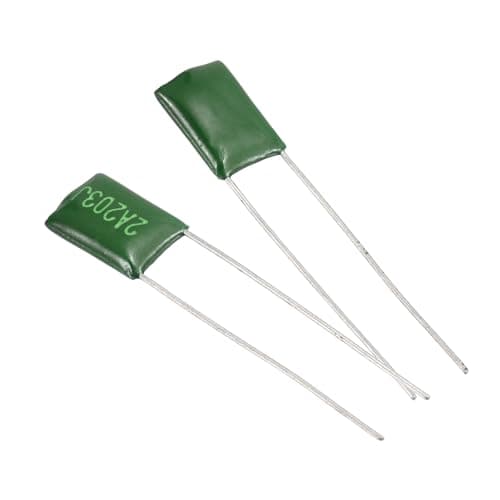 Image of sourcing map 50 Pcs Metallized Polypropylene Film Capacitor, 0.02uF 100V 5% Metallized Polyester Film Capacitor Bulk, Electronic Component Assortment Kit for DIY Circuit Electric Device, Green