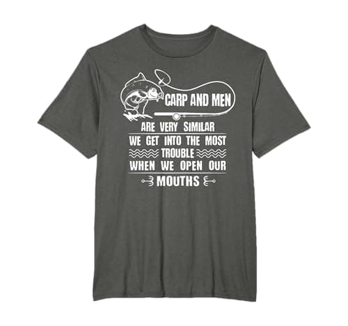 Image of Carp Fishing Design For Men Funny Catfish And Carp T-Shirt