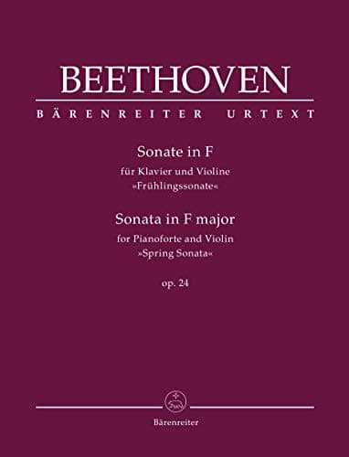 Image of Beethoven: "Spring" Sonata in F Major for Violin and Piano, Op.24 [Barenreiter Urtext] BA10937