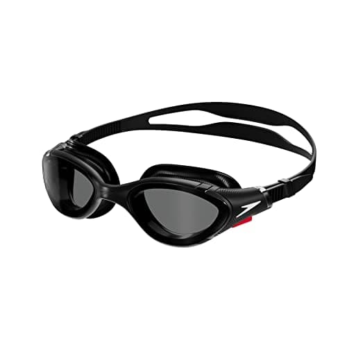 Image of Speedo Unisex Biofuse 2.0 SwiMing Goggles | Patented Easy Adjustment | Anti-fog | Anti-leak | Enhanced Fit | Improved Comfort, Black/Smoke, One Size