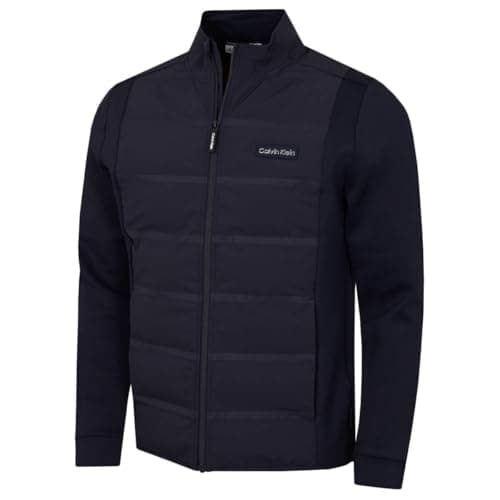 Image of Calvin Klein Mens Houston Hybrid Full Zip Jacket - Navy - M