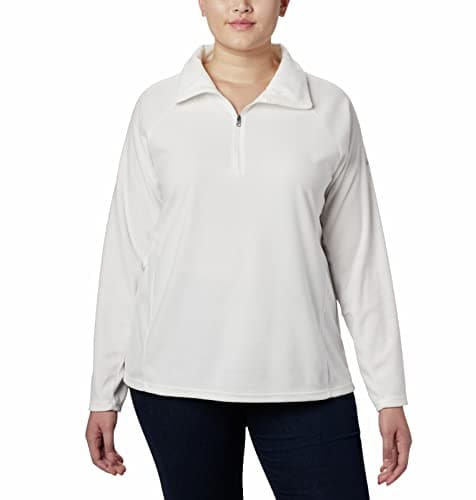Image of Columbia Women's Glacial 4 Half Zip Fleece Pull Over, Sea Salt, Size M