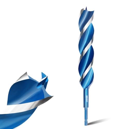 Image of Teronbeta Wood Drill Bit 32mm x 230mm Professional 1/4 Inch Hex Shank Brad Point Auger Drill Bits for Wood