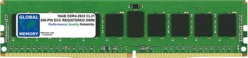Image of 16GB DDR4 2933MHz PC4-23400 288-PIN ECC REGISTERED DIMM (RDIMM) MEMORY RAM COMPATIBLE WITH SERVERS/WORKSTATIONS/MOTHERBOARDS (*NOT FOR PCs*)