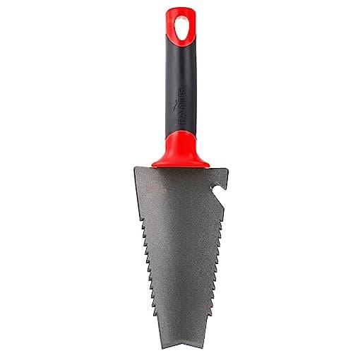Image of Radius Garden Root Slayer Carbon Steel Hand Shovel, Red, Trowel