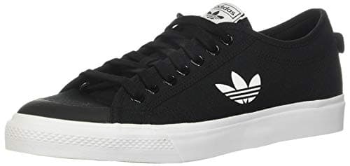 Image of adidas Originals unisex-adult Nizza Trefoil Black/White/Black 7