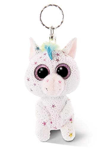 Image of NICI GLUBSCHIS cuddly soft toy unicorn Uberto with keyring, sweet keeholder, 9cm