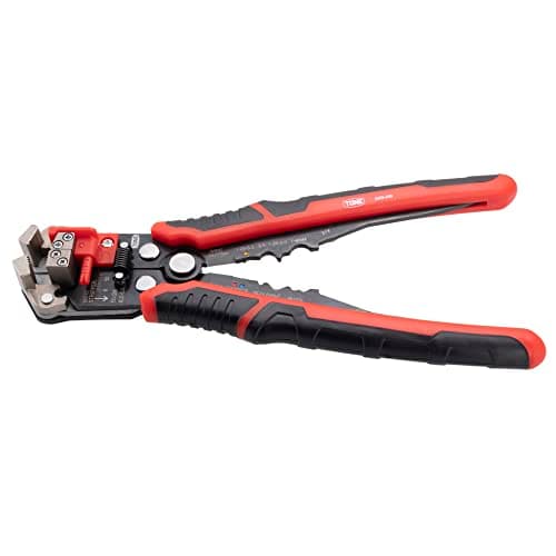 Image of TONE AWS-200 Auto Wire Stripper, Red, Total Length 8.5 inches (215 mm)