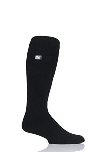 Image of HEAT HOLDERS Mens 1 Pair 1.6 TOG Lite Long Knee High Socks - Black 6-11