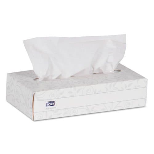Image of Tork TF6810 Advanced Extra Soft- 2-Ply Facial Tissue- 100/Box- 30 Boxes/Carton- WE