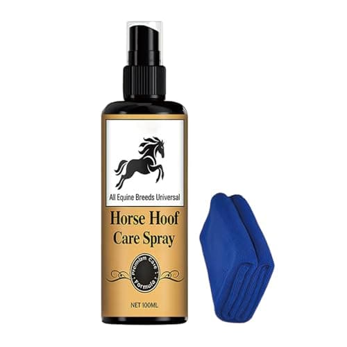 Image of Polished Hoof Care Solution – 1.6x1.6x5.5in Spray, Lightweight Health Spray, Protective Coating | Competition Day, Dry Climate Dust, Wet Muddy Paddock, Horse Trailer, Training Accessory, Tack Room
