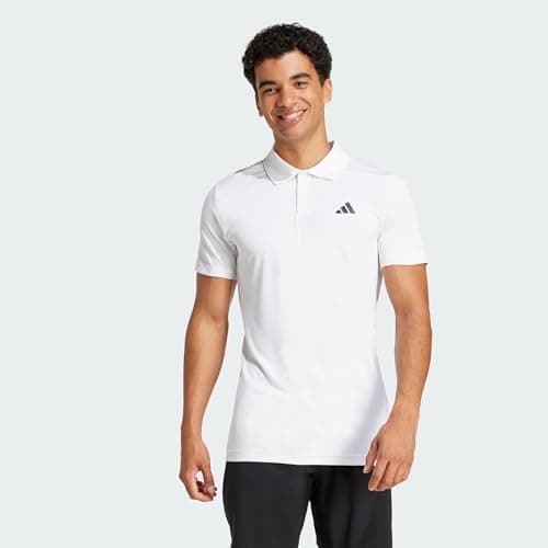 Image of adidas Men's Tennis Climacool FREELIFT Polo Shirt, White, S