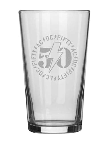 Image of Razamataz AC/DC Fifty Drinking Glass
