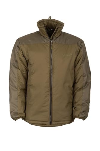 Image of Snugpak Sleeka Elite WGTE Reinforced Insulated Jacket - Warm Coat with Windproof & Water-Repellent, 100% Nylon Paratex Fibre, Softie Insulation - Unisex Tactical Jacket for Outdoor Use - Olive (L)