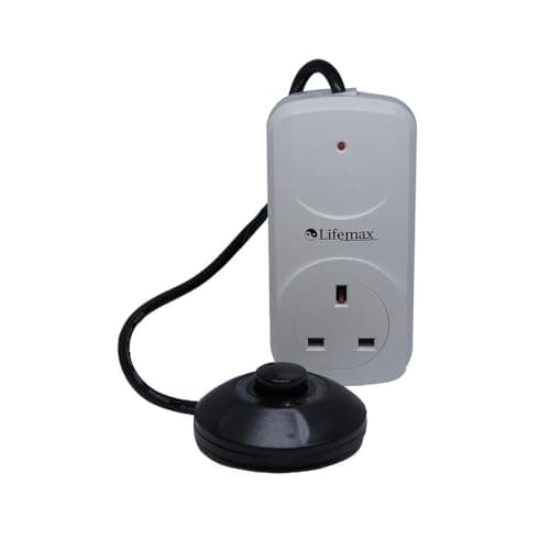 Image of Lifemax Hands-Free Foot Switch for Lamps, Sewing Machines, and Appliances - Easy On/Off Pedal with 13A UK Plug - Ideal for Limited Mobility
