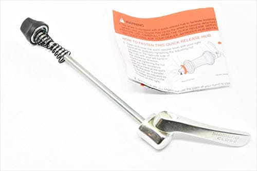 Image of SHIMANO QUICK RELEASE SKEWER FRONT WHEEL AXLE 130mm LONG ALUMINIUM FOR QR HUB