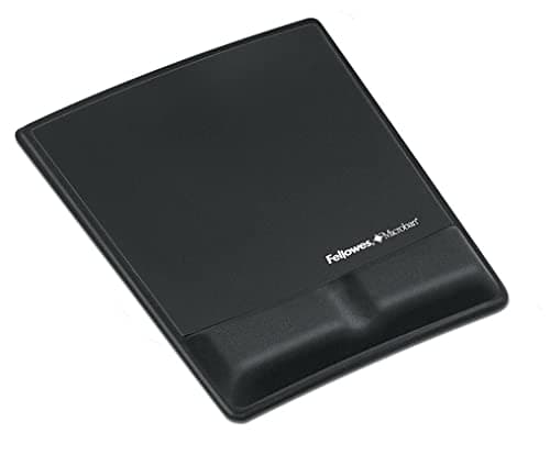Image of Fellowes Fabrik Mouse Pad/Wrist Support Black