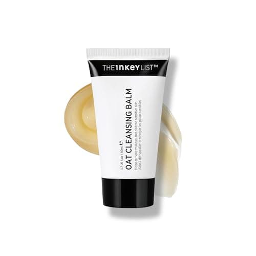Image of The INKEY List Mini Oat Cleansing Balm 50ml, Dissolves Makeup, Gentle Cleanser, Fragrance-free, Suitable For All Skin Types
