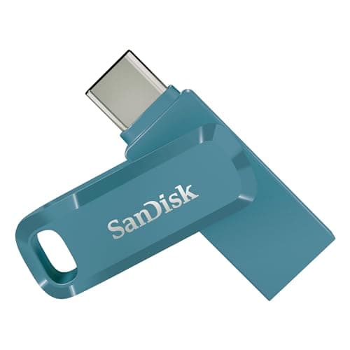 Image of SANDISK Ultra Dual Drive Go, USB Type-C &Type-A Flash Drive 128GB (Memory stick up to 400MB/s, Reversible Type-C and Type-A connectors for Android Smartphone, Tablets and Mac) Navagio Bay