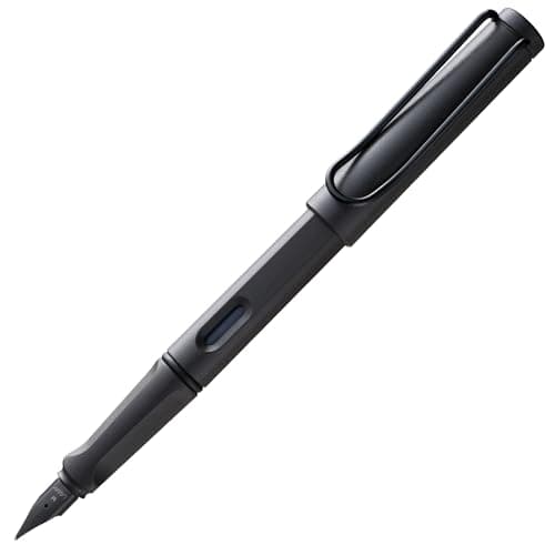 Image of LAMY safari umbra - Fountain Pen with ergonomic grip & black steel nib in size M - ideal for any Writing & Calligraphy - including LAMY T 10 blue cartridge - Right-Handed