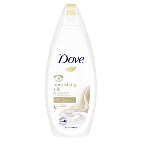 Image of Dove Nourishing Silk Body Wash Shower Gel Body Cleanser with triple moisture serum for softer, smoother skin after one shower 225 ml