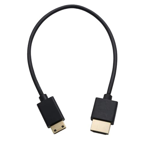 Image of HangTon Mini-HDMI to HDMI Cable for DJI RavenEye Image Transmitter to Sony FX2 FX30 A1II A9M3 A7RV, LUMIX S5IIX S1RII GH7 G9II, Canon R1 R5II C80, Nikon Z9 Z8 Z6III Camera, 8K 4K 2K 60P, 20cm