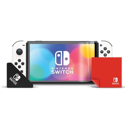 Image of PDP Gaming Multi-Screen Protector Kit: Includes Cleaning Cloth, Applicator and 2 HD Screen Protectors for Nintendo Switch OLED
