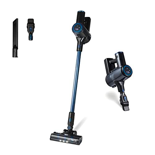 Image of Tower T513012AT VL100 Optimum Cordless 3-in-1 Pole Vacuum Cleaner with HEPA 12 Filter, 1L Dust Tank, 11Kpa, 29.6V, Dark Blue & Black
