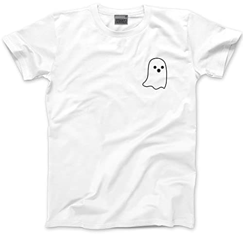 Image of Ghost Pocket Logo Men's Unisex T-Shirt - White XX-Large