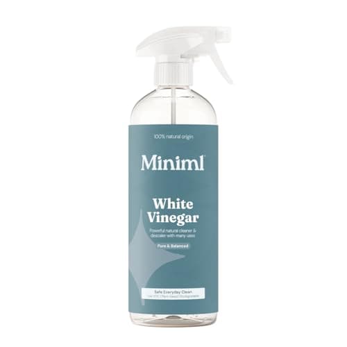 Image of Miniml Eco White Vinegar Cleaning Unscented 750ml - All Natural Multi-Surface & Multi-Purpose Cleaner, Limescale Remover, Laundry Softener & More - 100% Vegan & Cruelty Free
