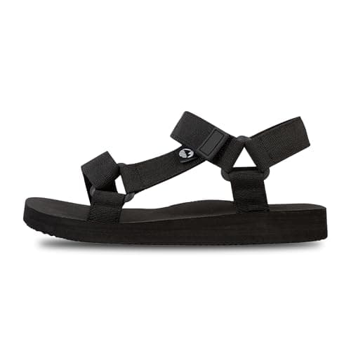 Image of Lakeland Active Women's Mockerkin Adjustable Outdoor Walking Lifestyle Sandals - Black - 4