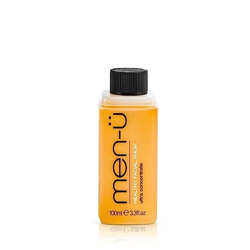 Image of men-u HEALTHY FACIAL WASH 100ml REFILL, for up to 265 washes, Ultra-Concentrate Healthy Face Cleanser, Facial Cleansing for Men Before or After Shaving
