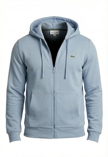 Image of Lacoste Men's Zip-Up Hoodie Fleece Jacket, Aphylla, XL