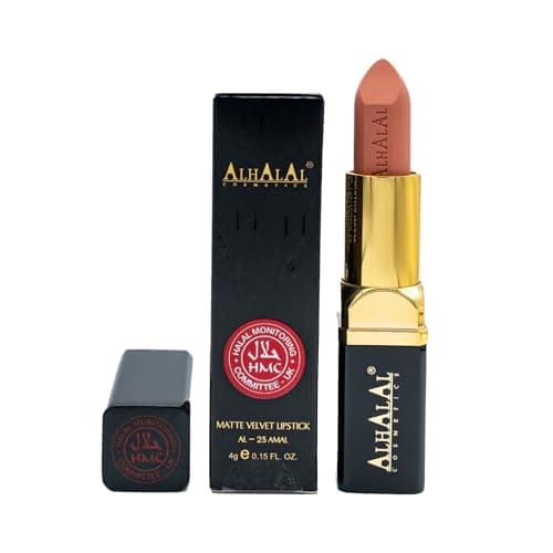 Image of Halal MATTE VELVET LIPSTICK Long Lasting up to 16h Vegan and Cruelty-Free (AL-23-AMAL)