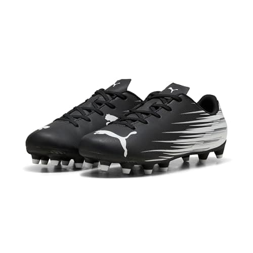 Image of PUMA ATTACANTO II FG/AG JR Soccer Shoe, Black White, 5 UK
