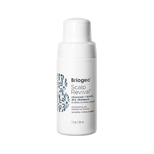 Image of Briogeo Scalp Revival Charcoal + Biotin Dry Shampoo | Dry Shampoo to Absorb Oil | Non-Aerosol | Vegan, Phalate & Paraben-Free | 50G